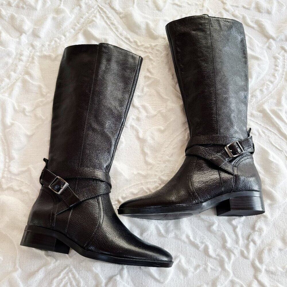 Naturalizer Rena 2 Leather Tall Boots Size 5 New